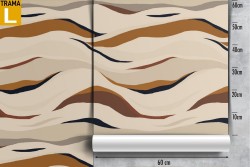 Abstract wave pattern modern wallpaper.