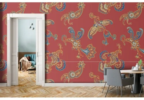 Vintage stylized animal wallpaper pattern.