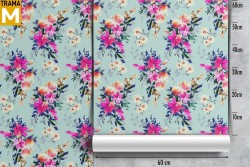 Modern Nature Flowers Wallpaper