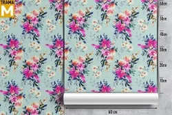 Modern Nature Flowers Wallpaper