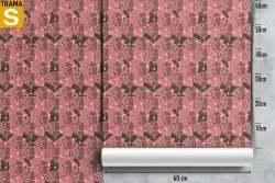 Carta da Parati Design e Stili Flora e Fauna Fiori Moderna Stilizzata Natura
