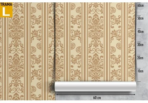 Damask floral pattern vintage wallpaper. 2