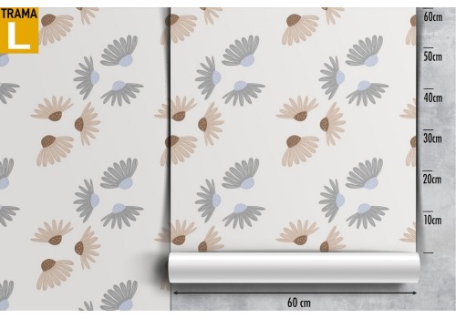 Wallpaper stylized leaves vintage pattern. 2