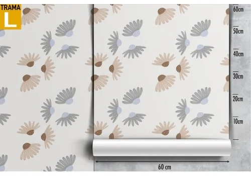 Wallpaper stylized leaves vintage pattern. 2