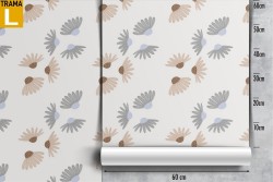 Wallpaper stylized leaves vintage pattern.