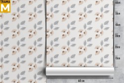 Vintage Tropical Stylized Nature Leaves Wallpaper
