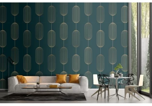 Carta da Parati vintage luxury geometrica pattern.