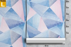 Modern design wallpaper with geometric crystal patterns.