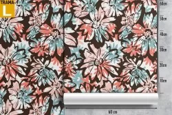 Abstract flowers wallpaper modern design pattern.