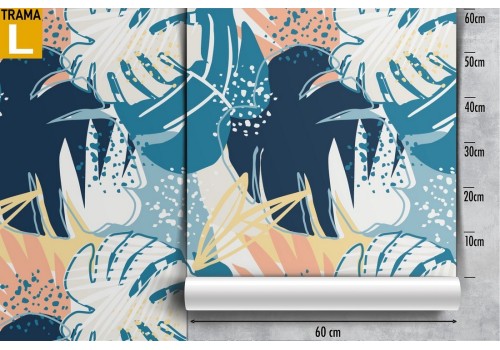 Tropical leaves nature stylized modern wallpaper. 2