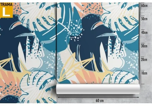 Tropical leaves nature stylized modern wallpaper. 2