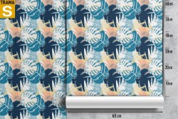 Carta da Parati Design e Stili Flora e Fauna Foglie Moderna Natura Tropicale