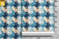 Wallpaper Design and Styles Flora and Fauna Modern Tropical Nature Leaves