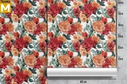 Vintage Nature Flowers Wallpaper