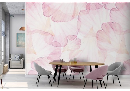 Pink petal wallpaper modern pattern design.