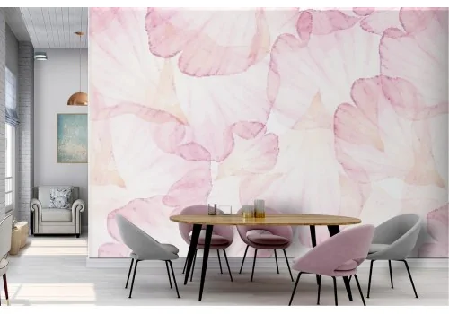 Pink Petals Wallpaper modern pattern design.