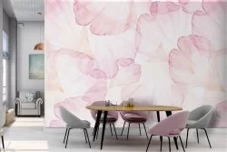 Pink petal wallpaper modern pattern design.