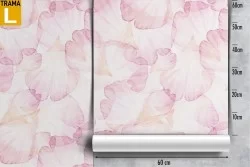 Pink petal wallpaper modern pattern design.
