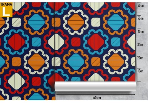 Mosaic wallpaper vintage design pattern. 2