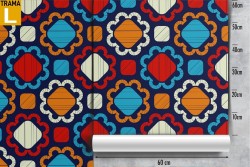 Mosaic wallpaper vintage design pattern.