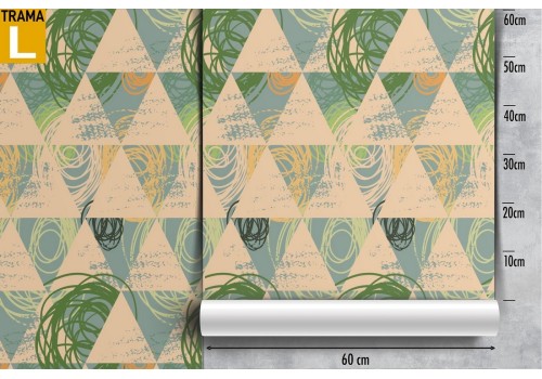 Modern geometric nature wallpaper decoration. 2