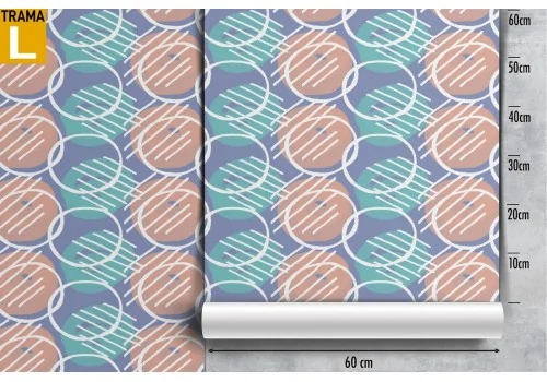 Modern abstract bubble pattern wallpaper decoration. 2