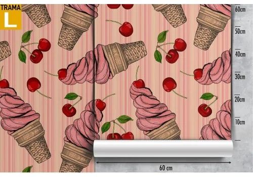 Wallpaper decoration ice cream pattern for children. 2