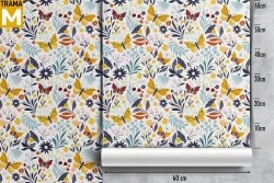 Wallpaper Animals Flowers Stylized Nature