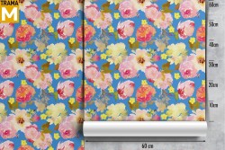 Modern Nature Flowers Wallpaper