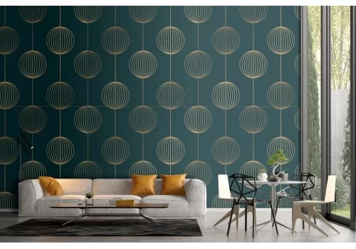 Carta da Parati decorazione luxury vintage geometrica.