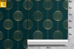 Luxury vintage geometric wallpaper decoration.