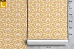 Wallpaper stylized flowers design pattern nature.