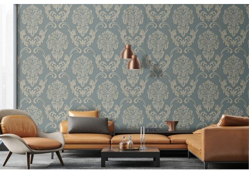 Carta da Parati damasco luxury vintage pattern.