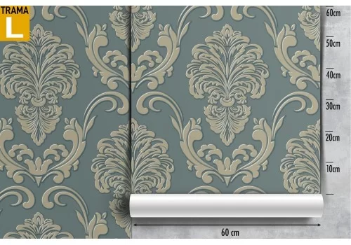 Carta da Parati damasco luxury vintage pattern. 2