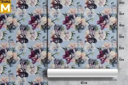 Modern Nature Flowers Wallpaper