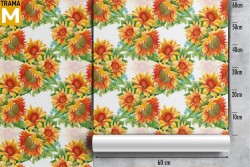 Modern Nature Flowers Wallpaper