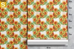Wallpaper Design and Styles Flora and Fauna Modern Flowers Nature