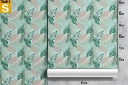 Carta da Parati Design e Stili Flora e Fauna Foglie Moderna Natura Tropicale