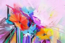 Wallpaper Design and Styles Flora and Fauna Paintings and Watercolors Flowers Nature