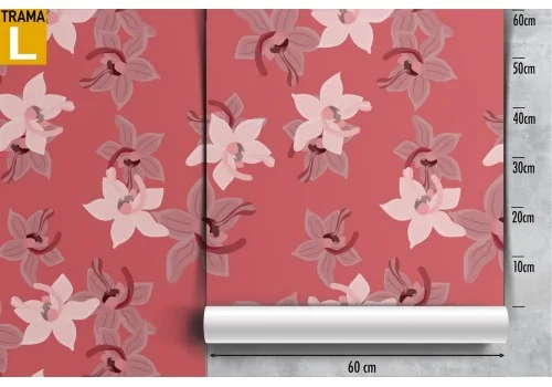 White flowers wallpaper red pattern nature. 2