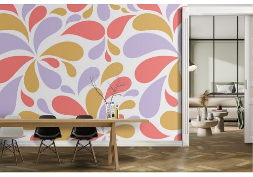 Wallpaper modern abstract decoration colorful pattern.