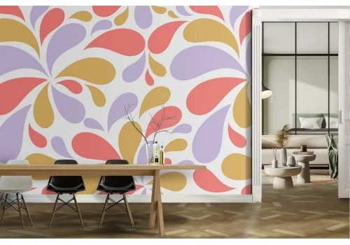 Abstract modern colorful pattern wallpaper decoration.