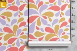 Carta da Parati decorazione astratta moderna pattern colorato.