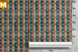 Carta da Parati Geometrica Vintage