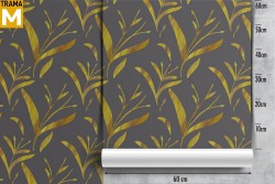 Luxury Modern Stylized Leaves Wallpaper