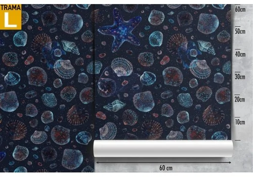 Wallpaper marine nature decoration pattern. 2