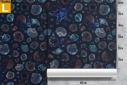 Wallpaper marine nature decoration pattern.