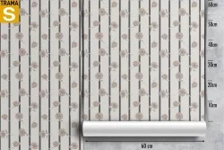 Carta da Parati Design e Stili Flora e Fauna Fiori Moderna Righe e Onde Natura
