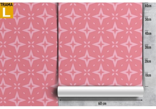 Pink vintage geometric wallpaper decoration. 2
