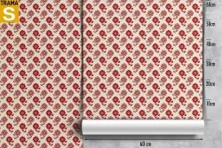 Carta da Parati Flora e Fauna Design e Stili Natura Fiori Stilizzata Vintage